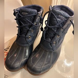 Sperry Navy Waterproof Boots